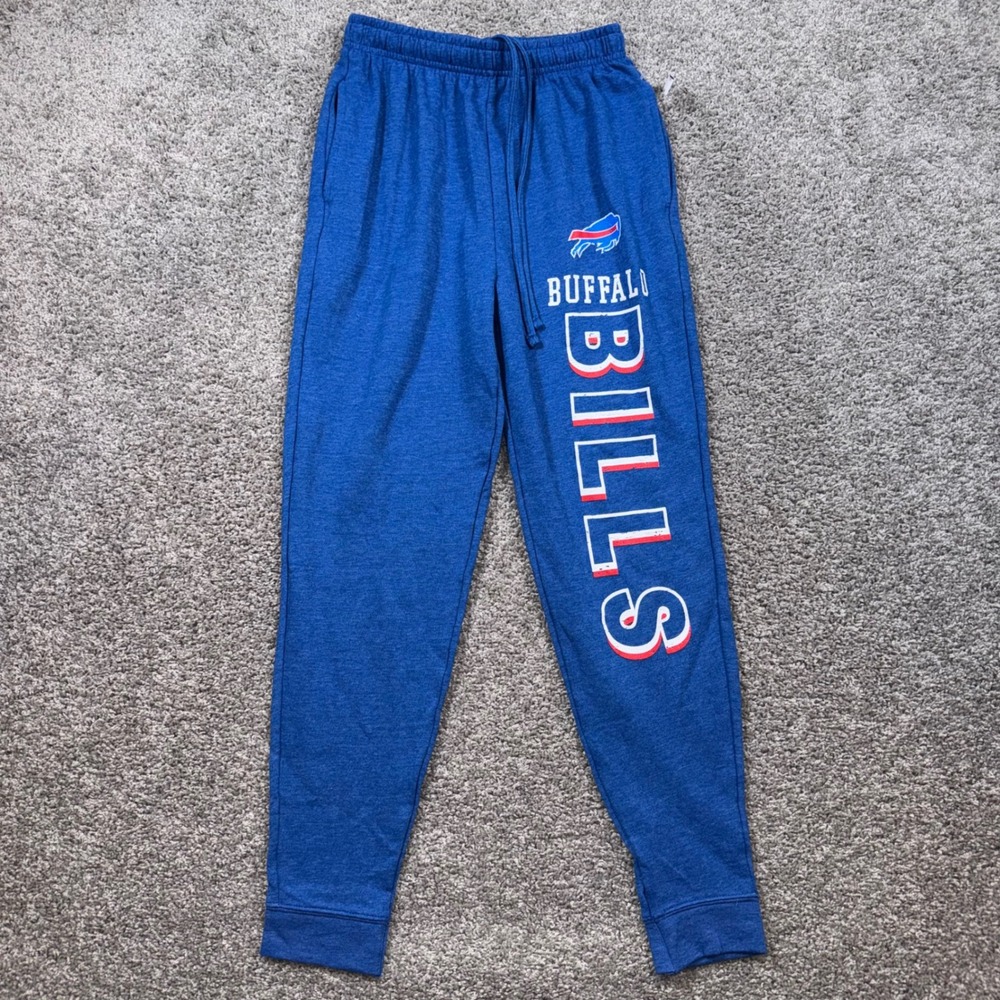 Buffalo Bills NFL Joggers Sweatpants Sleepwear Boys Size Small Blue NEW